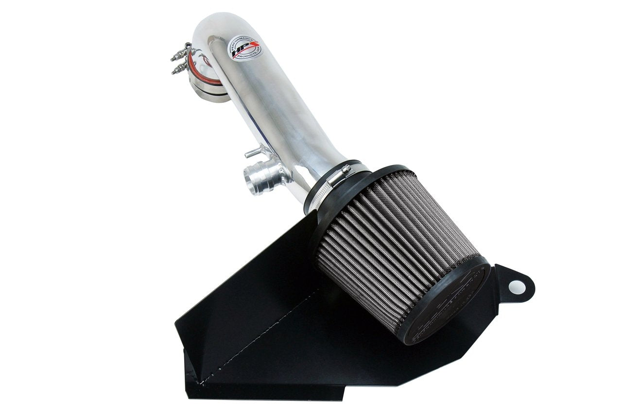 HPS Shortram Air Intake Kit 2015-2017 Volkswagen GTI 2.0T TSI Turbo, Includes Heat Shield, Polish