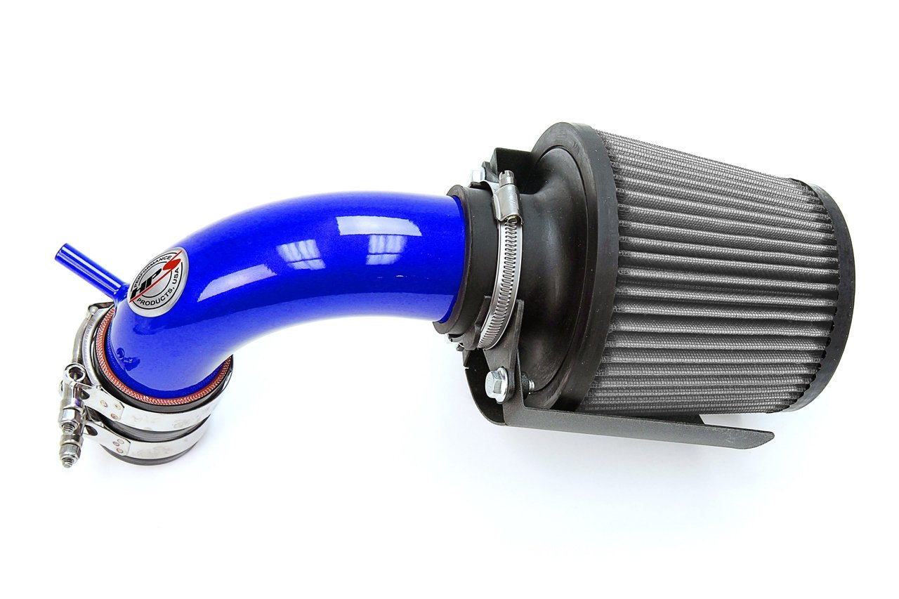 HPS Performance Shortram Air Intake Kit 2014-2015 Ford Fiesta 1.6L Non Turbo, Includes Heat Shield, Blue