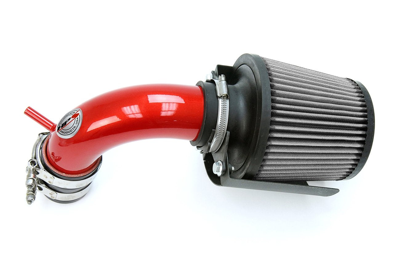 HPS Performance Shortram Air Intake Kit 2014-2015 Ford Fiesta 1.6L Non Turbo, Includes Heat Shield, Red