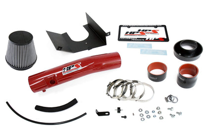 HPS Shortram Air Intake Kit 2010-2017 Toyota 4Runner 4.0L V6, Includes Heat Shield, Red