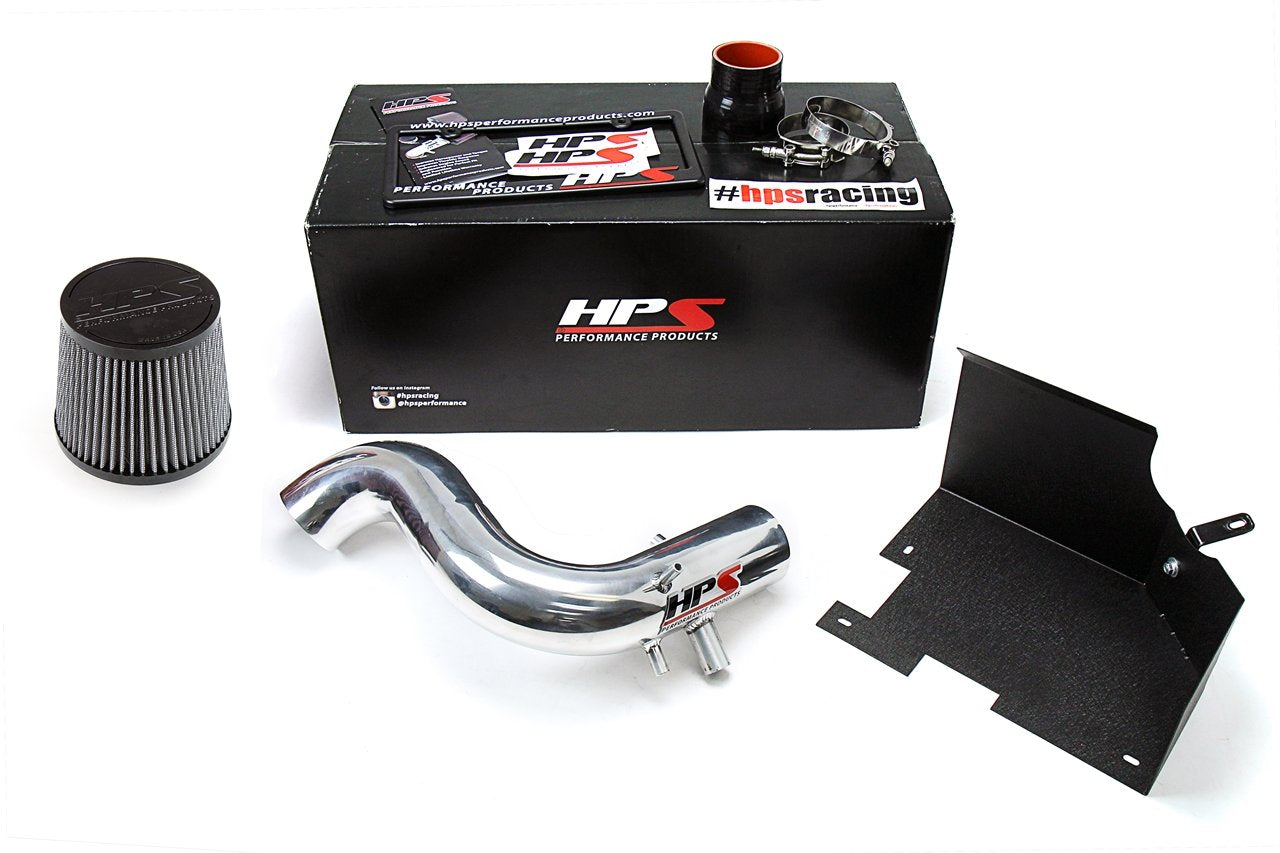 HPS Shortram Air Intake Kit 2011-2015 Kia Optima 2.0L Turbo, Includes Heat Shield, Polish