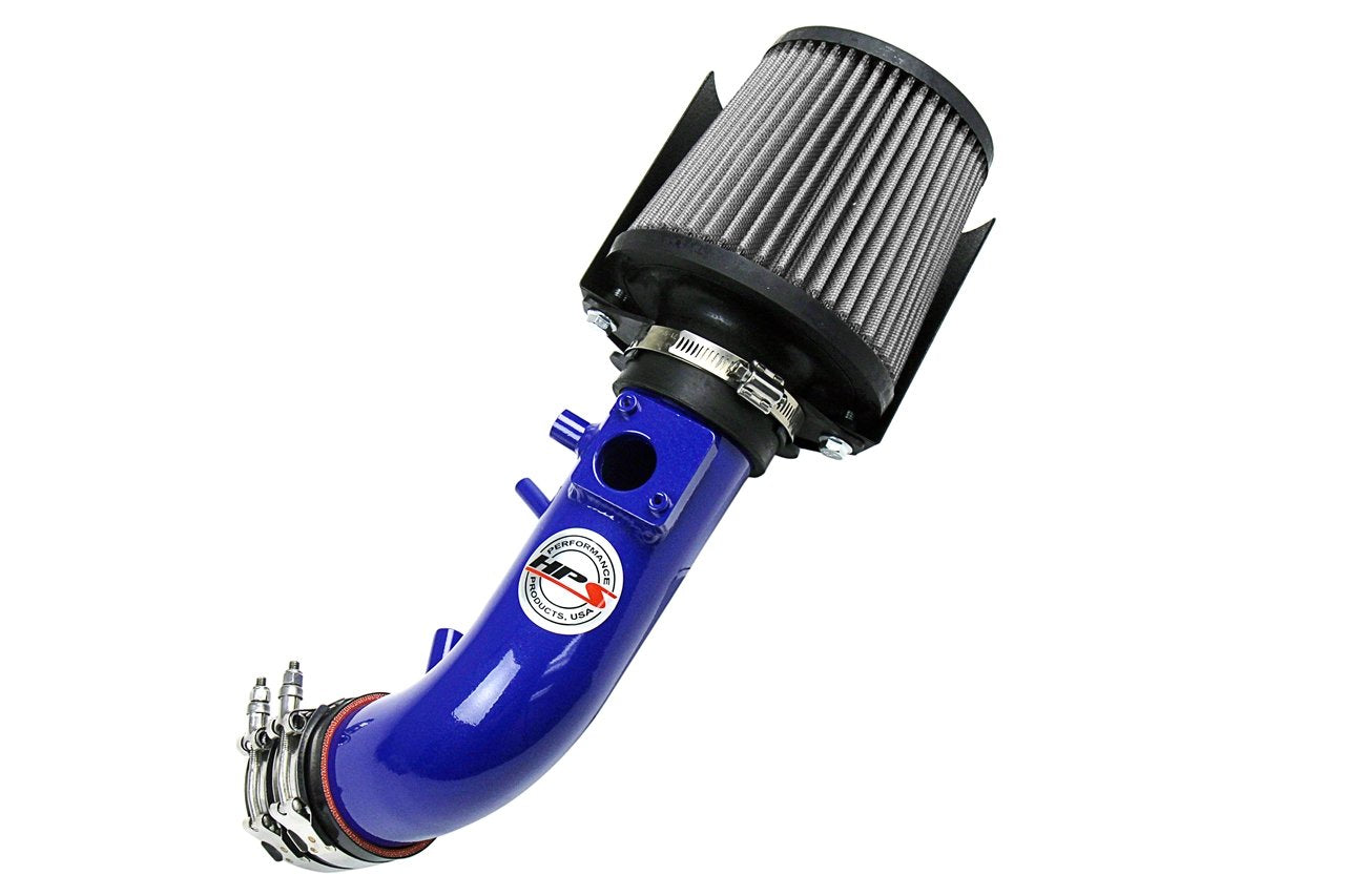 HPS Performance Shortram Air Intake Kit 2007-2009 Honda CR-V 2.4L, Includes Heat Shield, Blue