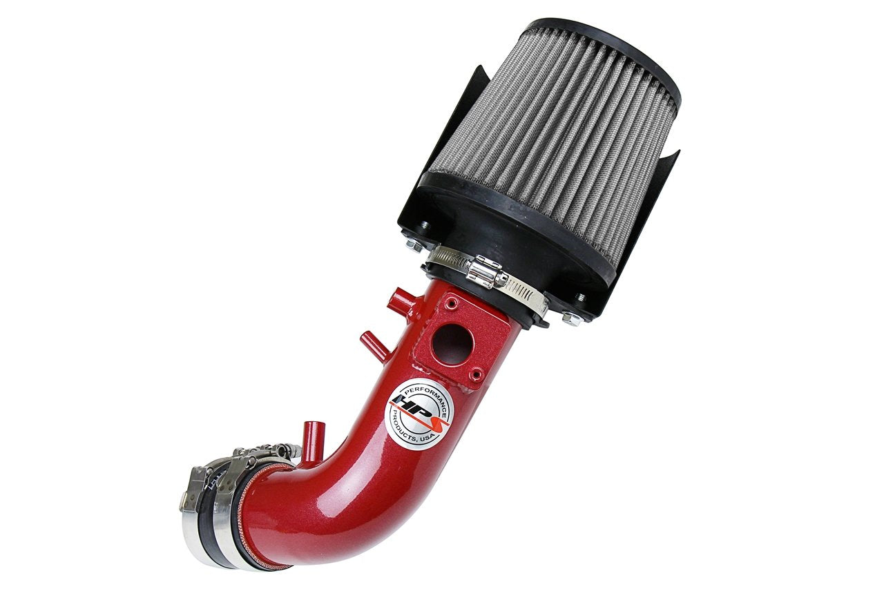 HPS Performance Shortram Air Intake Kit 2007-2009 Honda CR-V 2.4L, Includes Heat Shield, Red