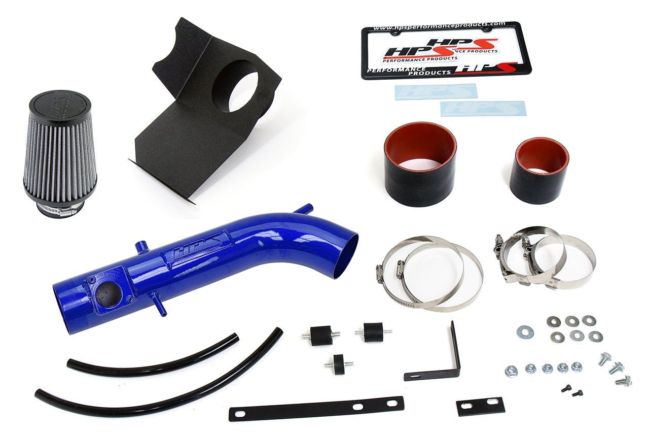 HPS Performance Shortram Air Intake Kit 2001-2005 Lexus IS300 3.0L, Includes Heat Shield, Blue