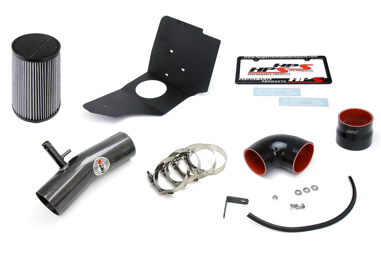 HPS Shortram Air Intake Kit 1996-1997 Lexus SC400 4.0L V8, Includes Heat Shield, Gunmetal