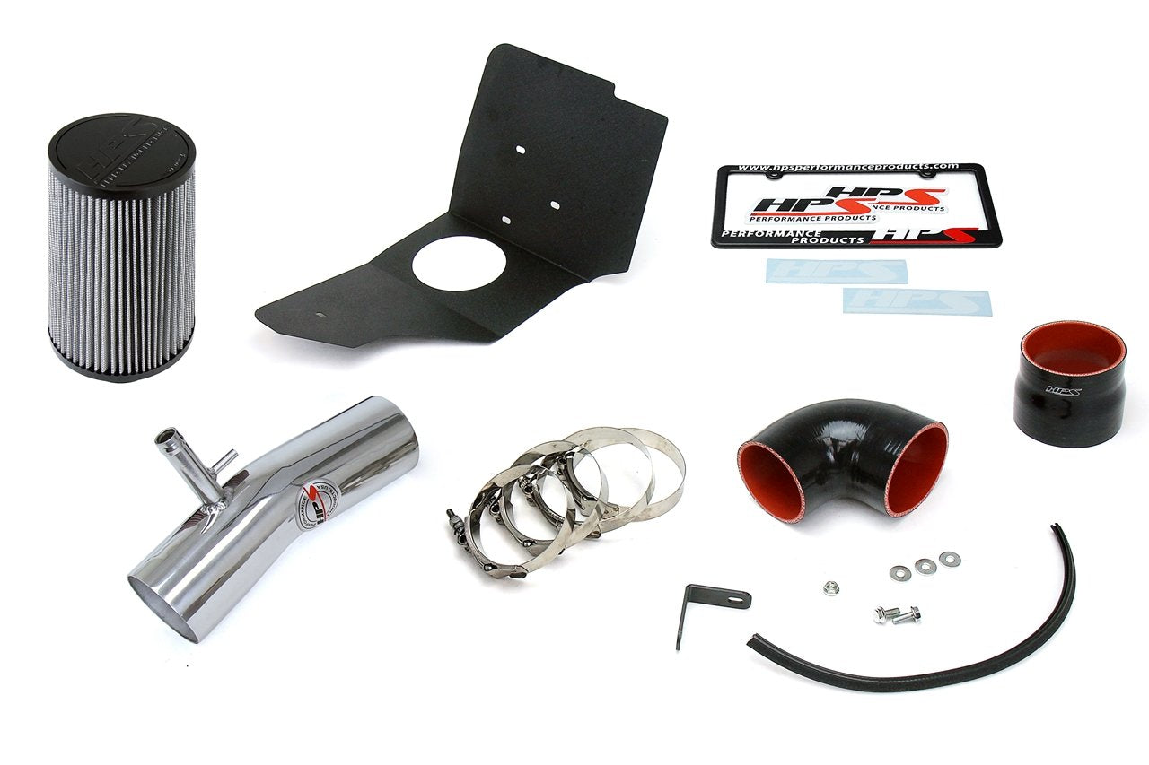 HPS Shortram Air Intake Kit 1996-1997 Lexus SC400 4.0L V8, Includes Heat Shield, Polish