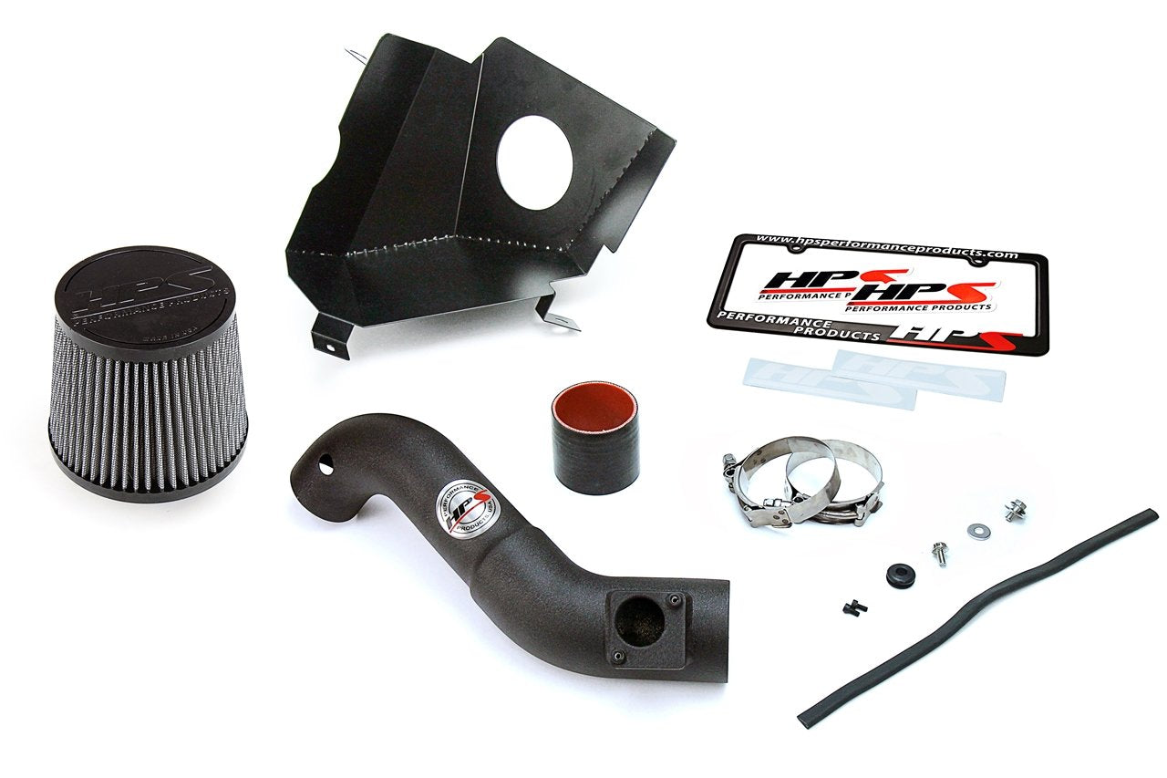 HPS Performance Shortram Air Intake Kit 2016-2019 Honda Civic 2.0L Non Turbo, Includes Heat Shield, Black