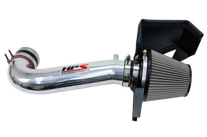 HPS Shortram Air Intake Kit 2011-2017 Dodge Charger 5.7L V8 except Shaker Hood, Includes Heat Shield, Polish