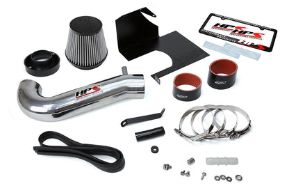 HPS Shortram Air Intake Kit 2011-2017 Dodge Challenger 5.7L V8 except Shaker Hood, Includes Heat Shield, Polish