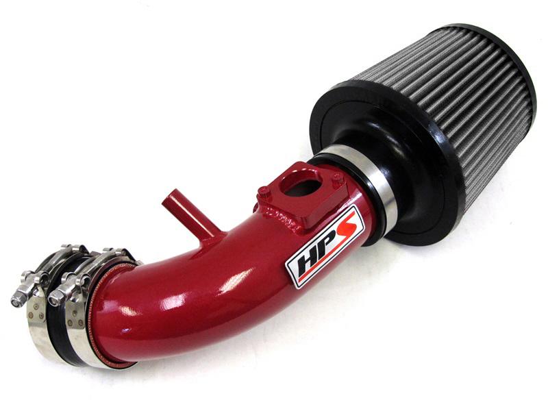 HPS Performance Shortram Air Intake Kit 2007-2013 Mazda Mazdaspeed 3 2.3L Turbo, Red