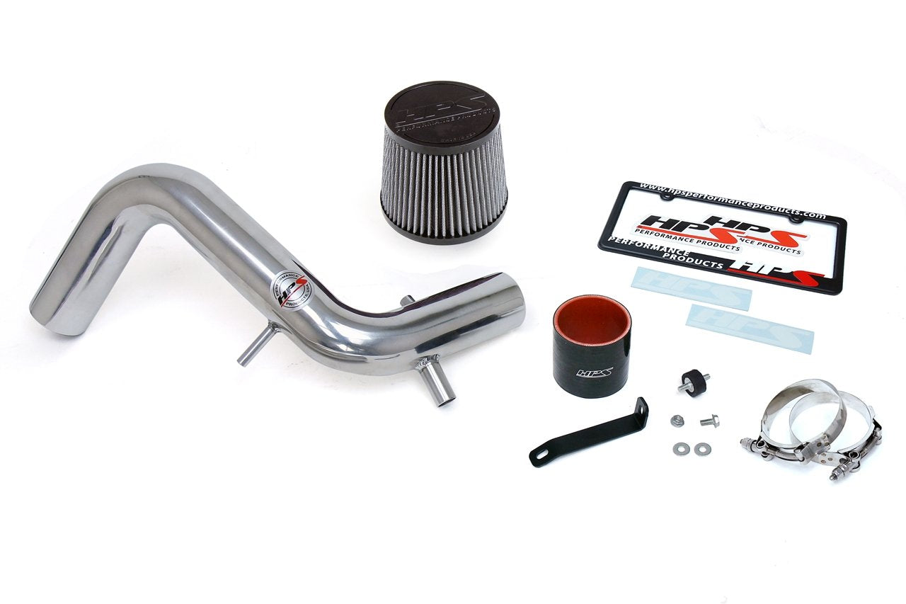 HPS Performance Shortram Air Intake Kit 2013-2017 Hyundai Veloster 1.6L Turbo, Polish