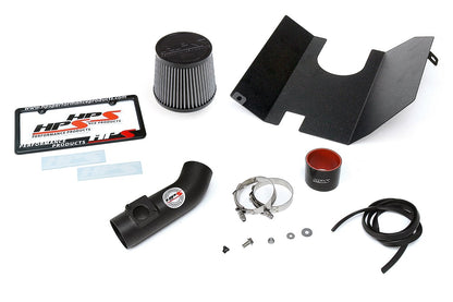 HPS Shortram Air Intake Kit 2004-2007 Subaru WRX STi 2.5L Turbo, Includes Heat Shield, Black
