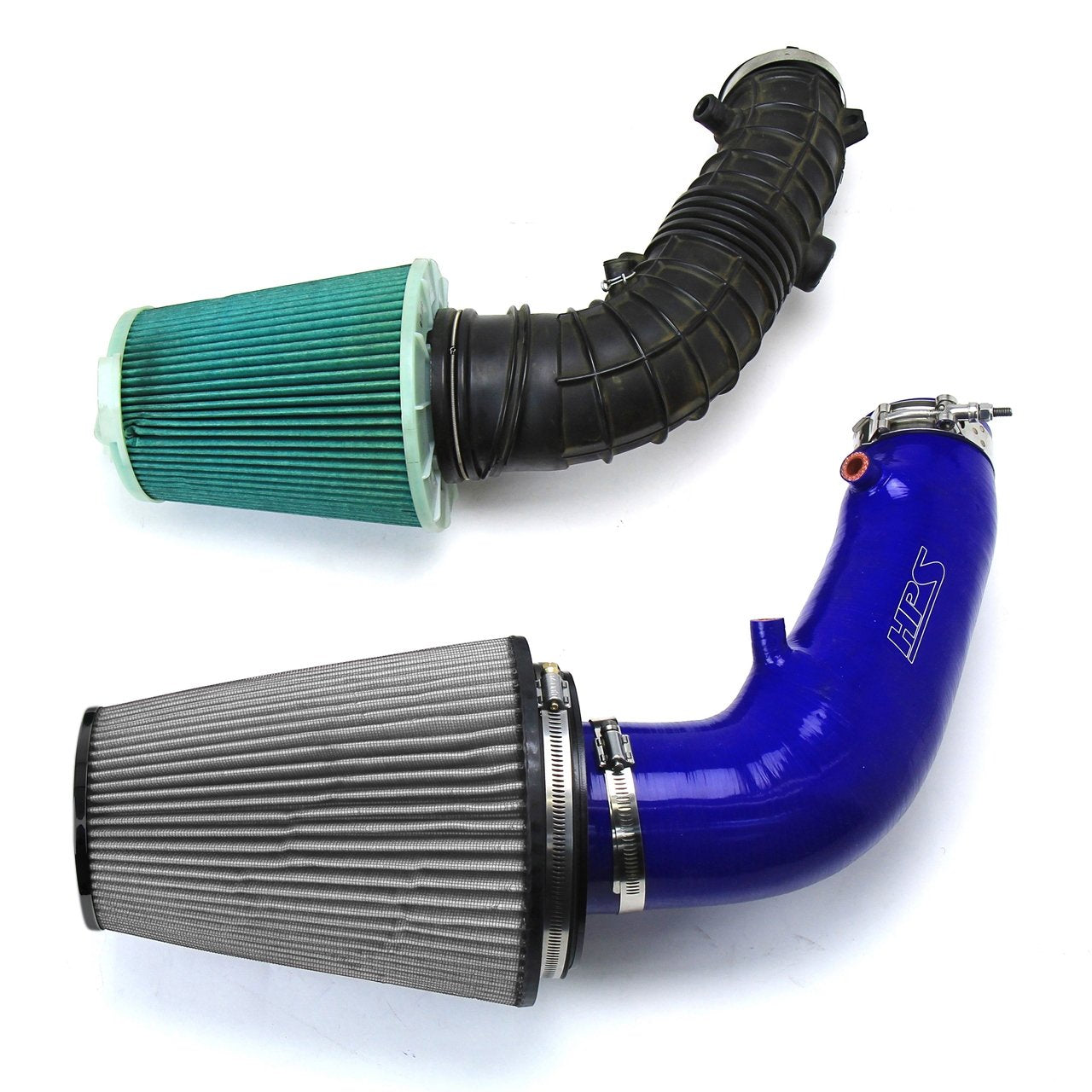 HPS Shortram Air Intake Kit 2006-2009 Honda S2000 AP2 2.2L F22 drive-by-wire, Blue