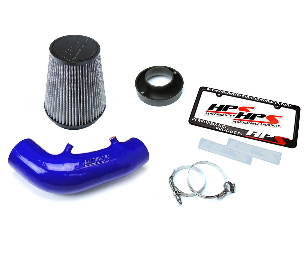 HPS Shortram Air Intake Kit 2006-2009 Honda S2000 AP2 2.2L F22 drive-by-wire, Blue