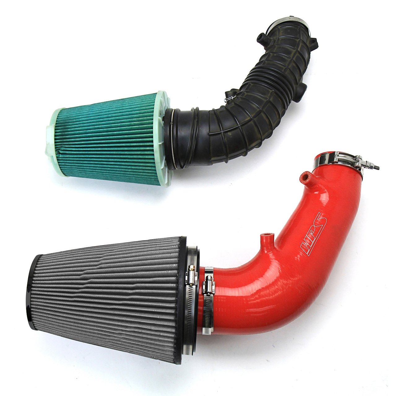 HPS Performance Shortram Air Intake Kit 2006-2009 Honda S2000 AP2 2.2L F22 drive-by-wire, Red