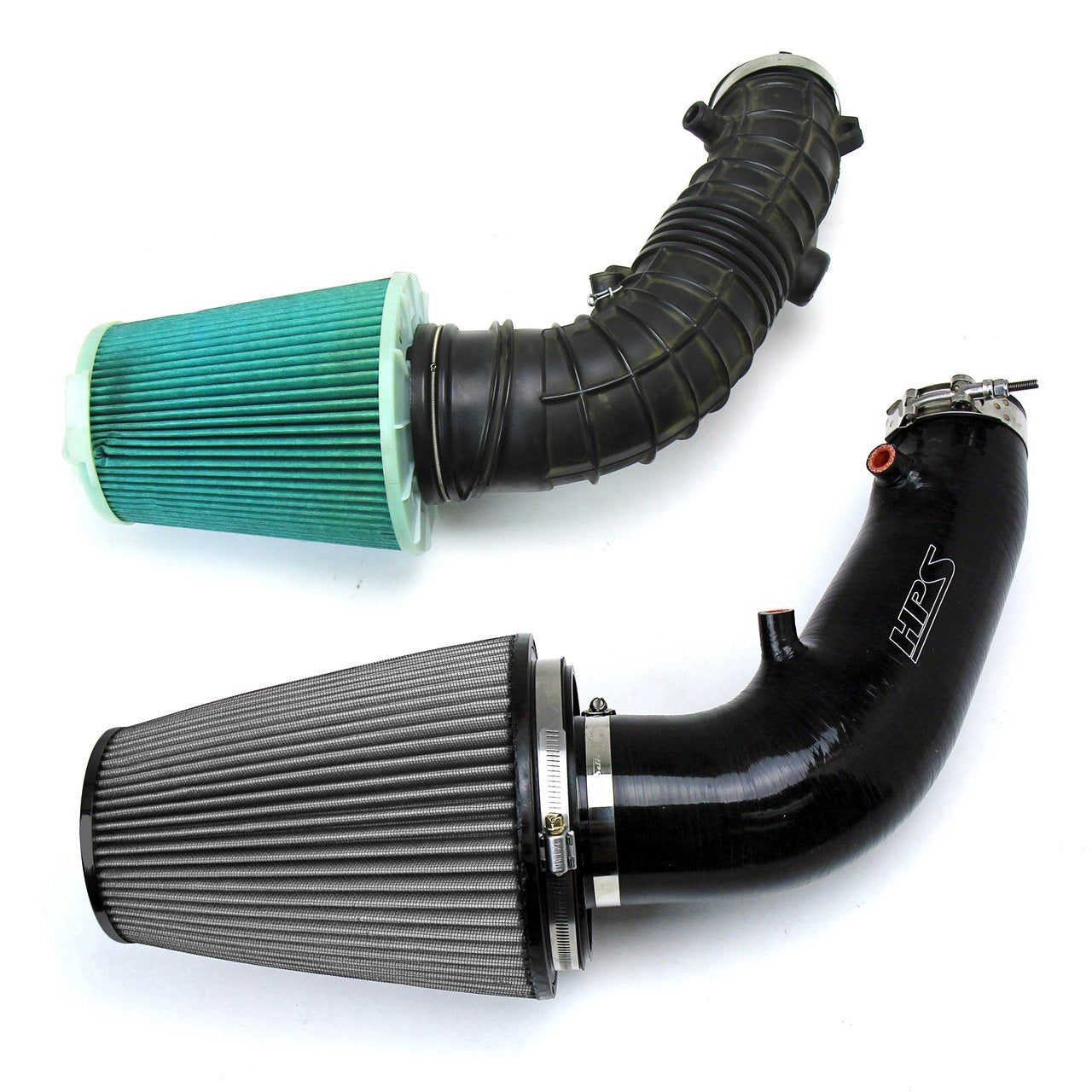 HPS Performance Shortram Air Intake Kit 2006-2009 Honda S2000 AP2 2.2L F22 drive-by-wire, Black