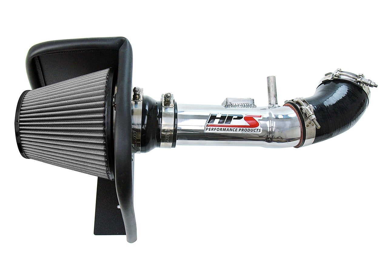 HPS Performance Shortram Air Intake Kit 2004-2011 Ford Ranger 4.0L V6, Includes Heat Shield, Polish