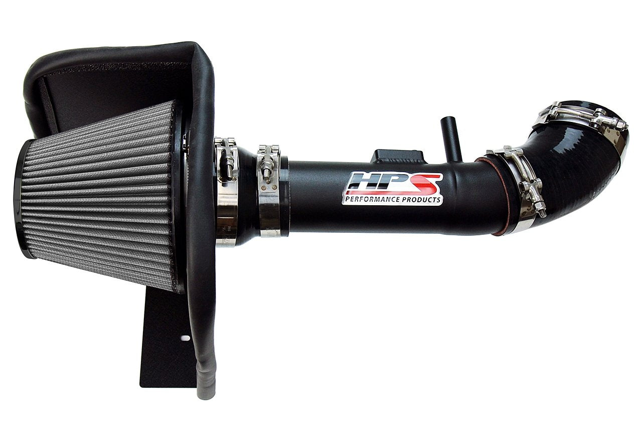 HPS Performance Shortram Air Intake Kit 2004-2009 Mazda B4000 4.0L V6, Includes Heat Shield, Black