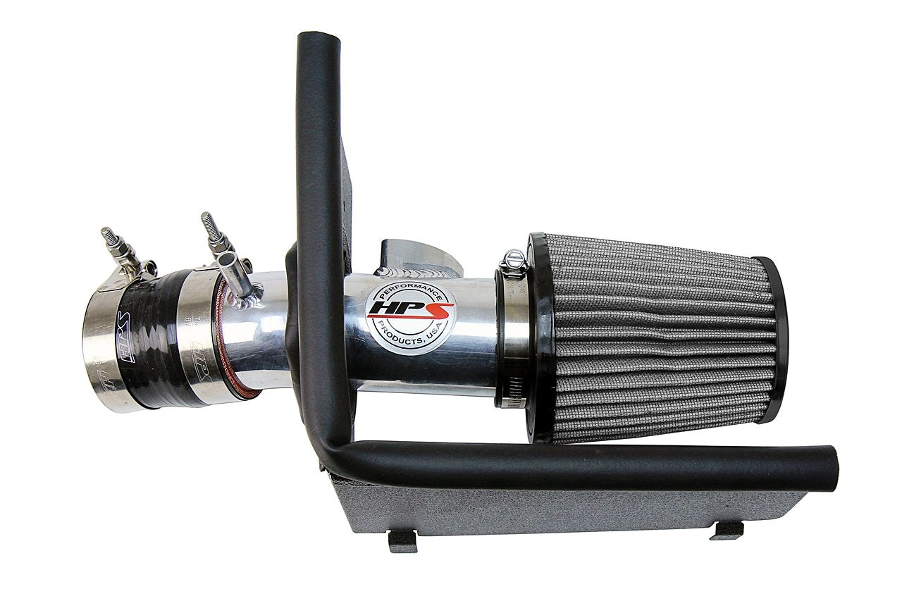 HPS Performance Shortram Air Intake Kit 2017-2018 Toyota Yaris iA 1.5L, Includes Heat Shield, Polish