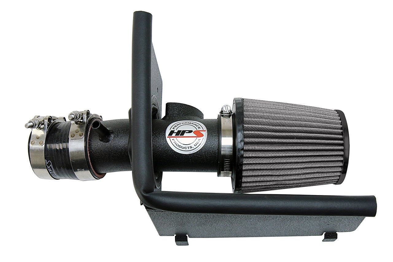 HPS Performance Shortram Air Intake Kit 2017-2018 Toyota Yaris iA 1.5L, Includes Heat Shield, Black