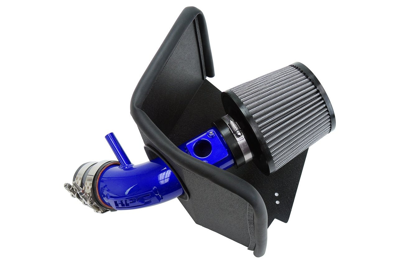 HPS Performance Shortram Air Intake Kit 2016 Scion iM 1.8L, Includes Heat Shield, Blue