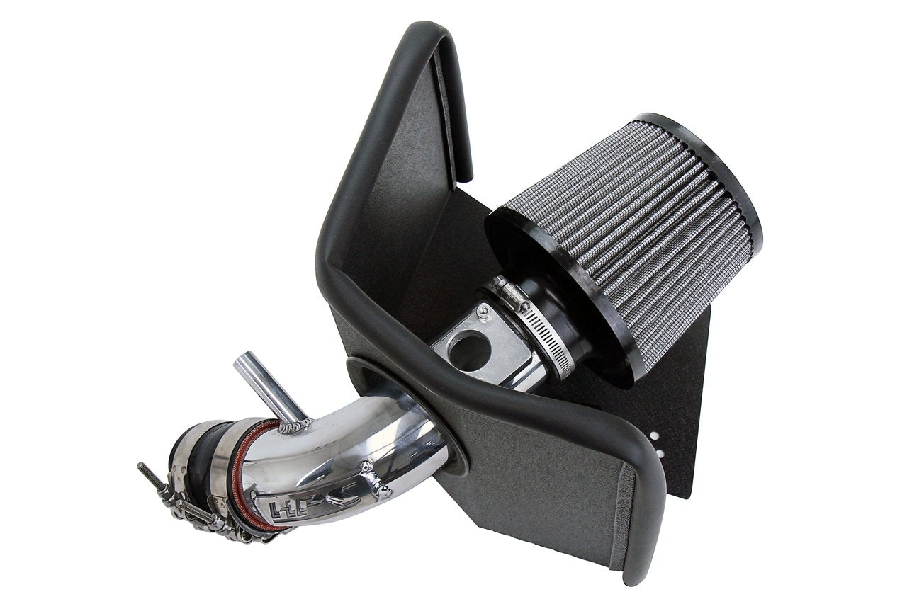 HPS Performance Shortram Air Intake Kit 2009-2019 Toyota Corolla 1.8L, Includes Heat Shield, Polish