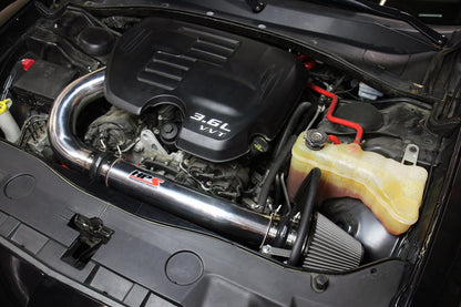 HPS Shortram Air Intake Kit 2011-2018 Dodge Challenger 3.6L V6, Includes Heat Shield, Black