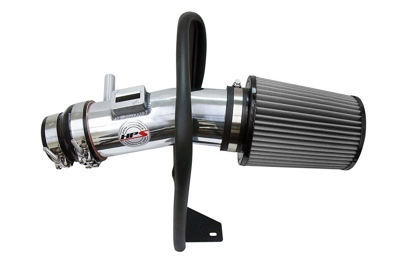 HPS Shortram Air Intake Kit 2013-2017 Honda Accord 3.5L V6, Includes Heat Shield, Polish