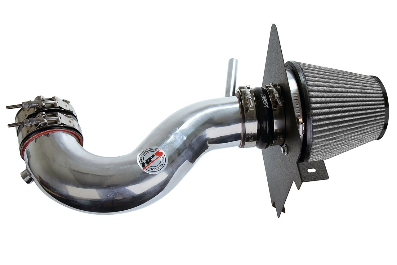 HPS Performance Shortram Air Intake Kit 2006-2010 Dodge Charger 5.7L V8, Includes Heat Shield, Polish