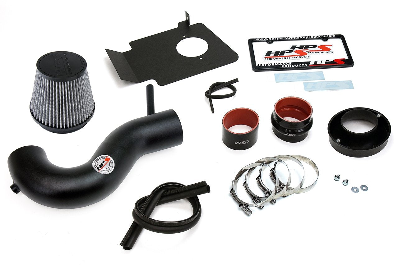 HPS Performance Shortram Air Intake Kit 2006-2010 Dodge Charger 5.7L V8, Includes Heat Shield, Black