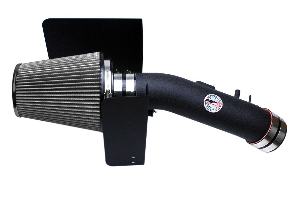 HPS Shortram Air Intake Kit 2007-2011 Toyota Tundra 5.7L V8, Includes Heat Shield, Black