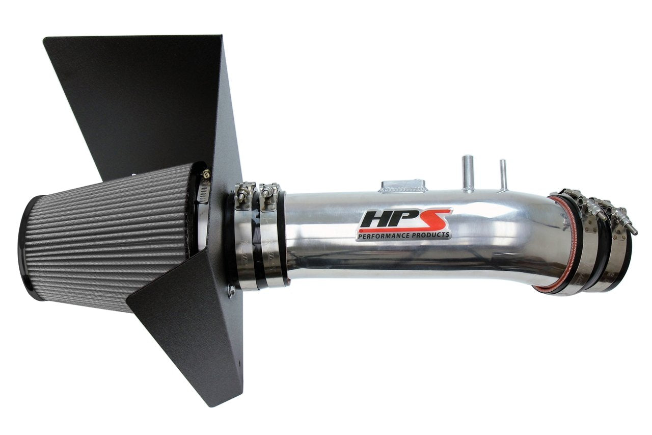 HPS Shortram Air Intake Kit 2012-2019 Toyota Tundra 5.7L V8, Includes Heat Shield, Polish