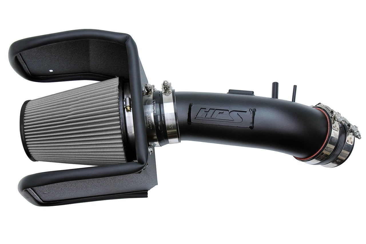 HPS Performance Shortram Air Intake Kit 2008-2018 Toyota Land Cruiser 5.7L V8, Includes Heat Shield, Black