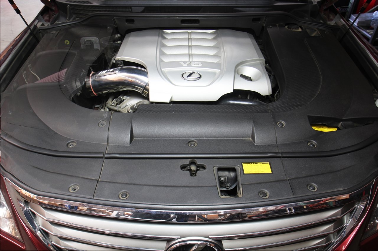 HPS Shortram Air Intake Kit 2008-2020 Toyota Land Cruiser 5.7L V8, Includes Heat Shield, 827-635