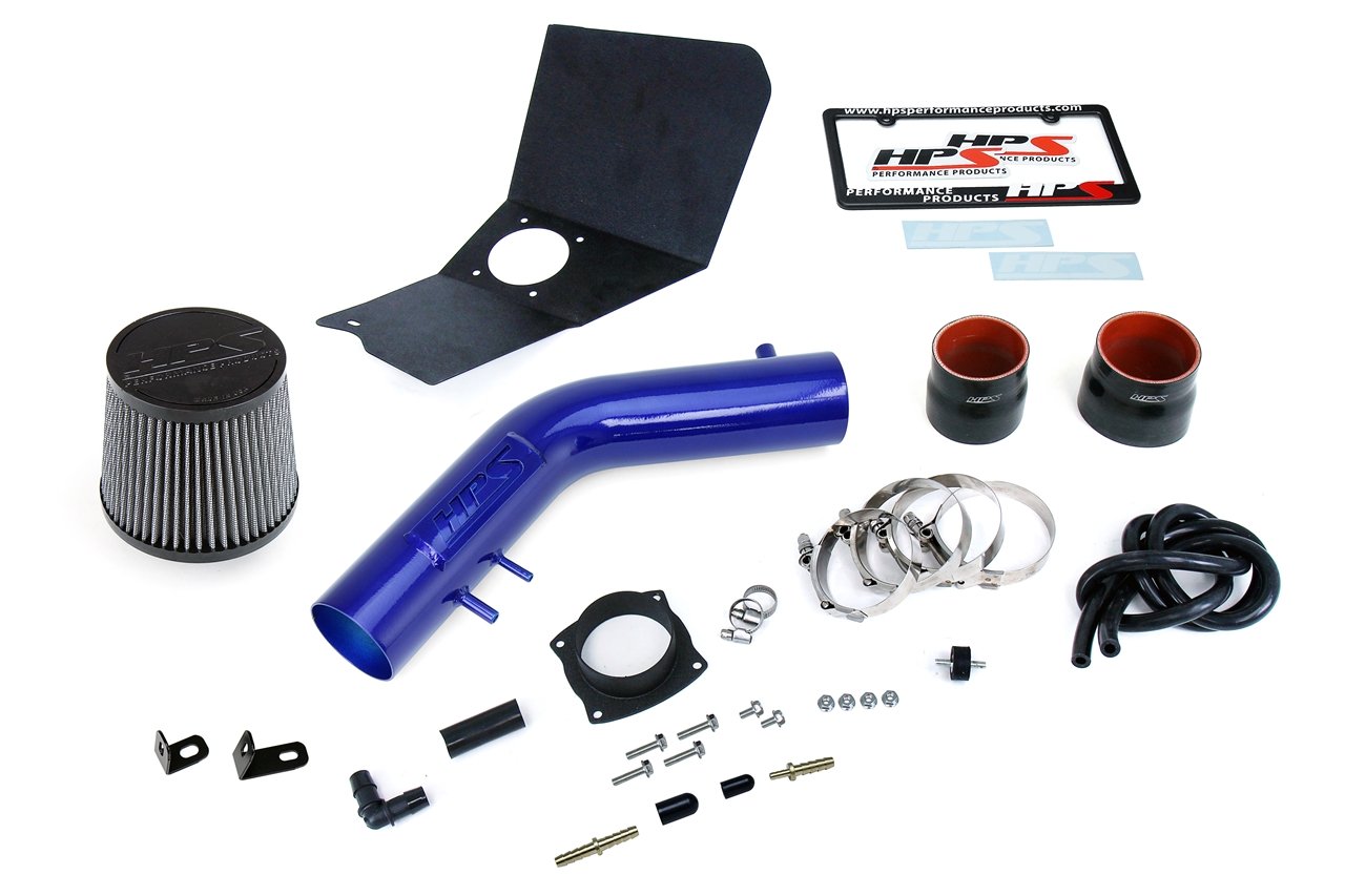 HPS Performance Shortram Air Intake Kit 1995-1999 Toyota 4Runner 2.7L, Includes Heat Shield, Blue