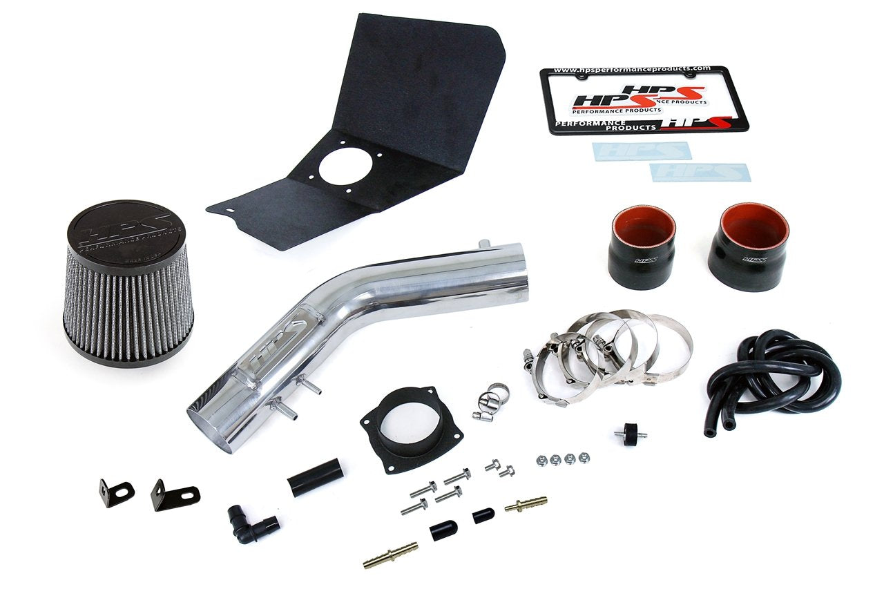 HPS Shortram Air Intake Kit 1995-1999 Toyota 4Runner 2.7L, Includes Heat Shield, Polish