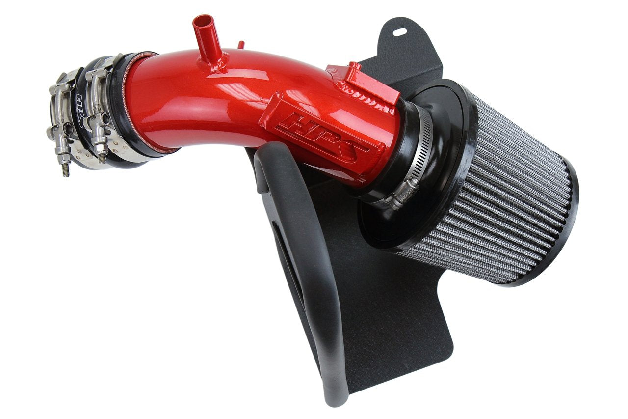 HPS Performance Shortram Air Intake Kit 2018-2019 Toyota Camry 2.5L, Includes Heat Shield, Red