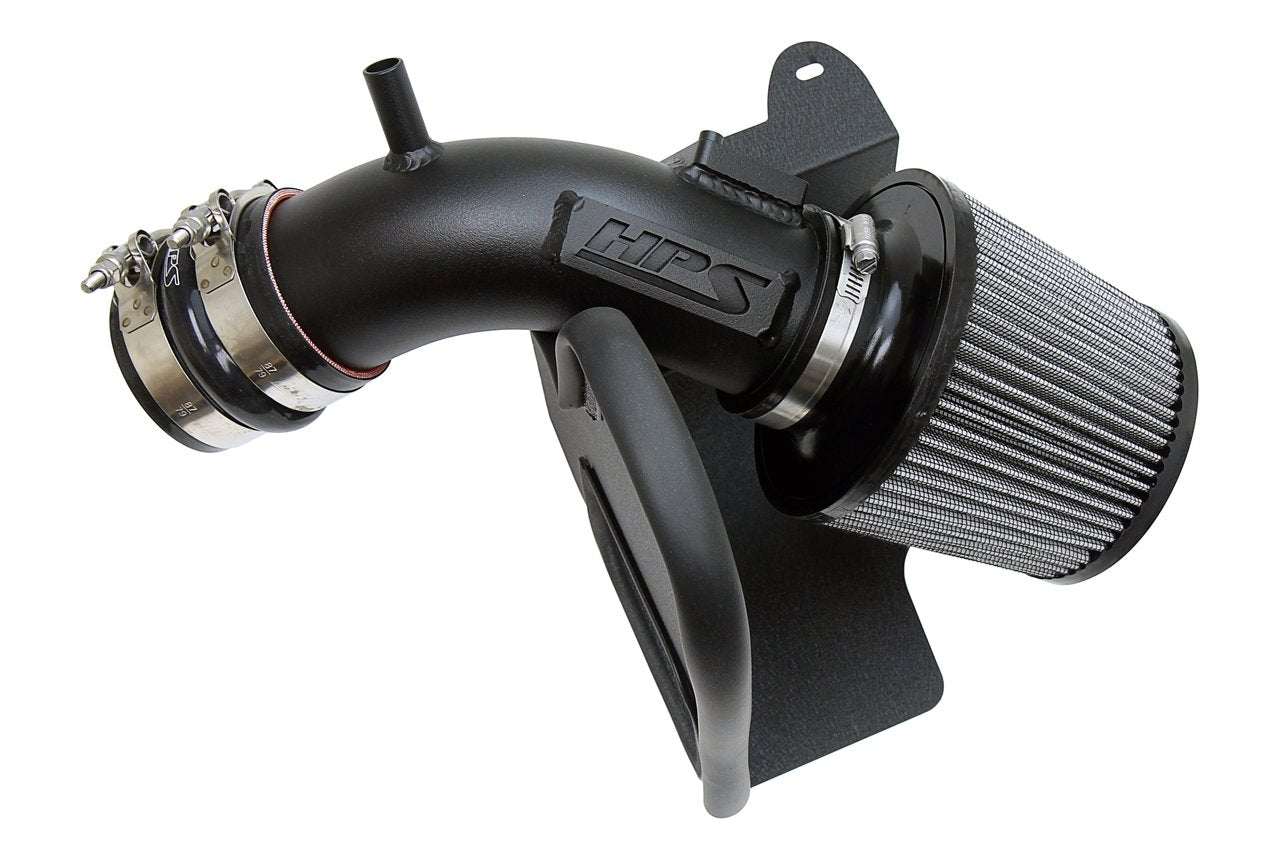 HPS Performance Shortram Air Intake Kit 2018-2019 Toyota Camry 2.5L, Includes Heat Shield, Black