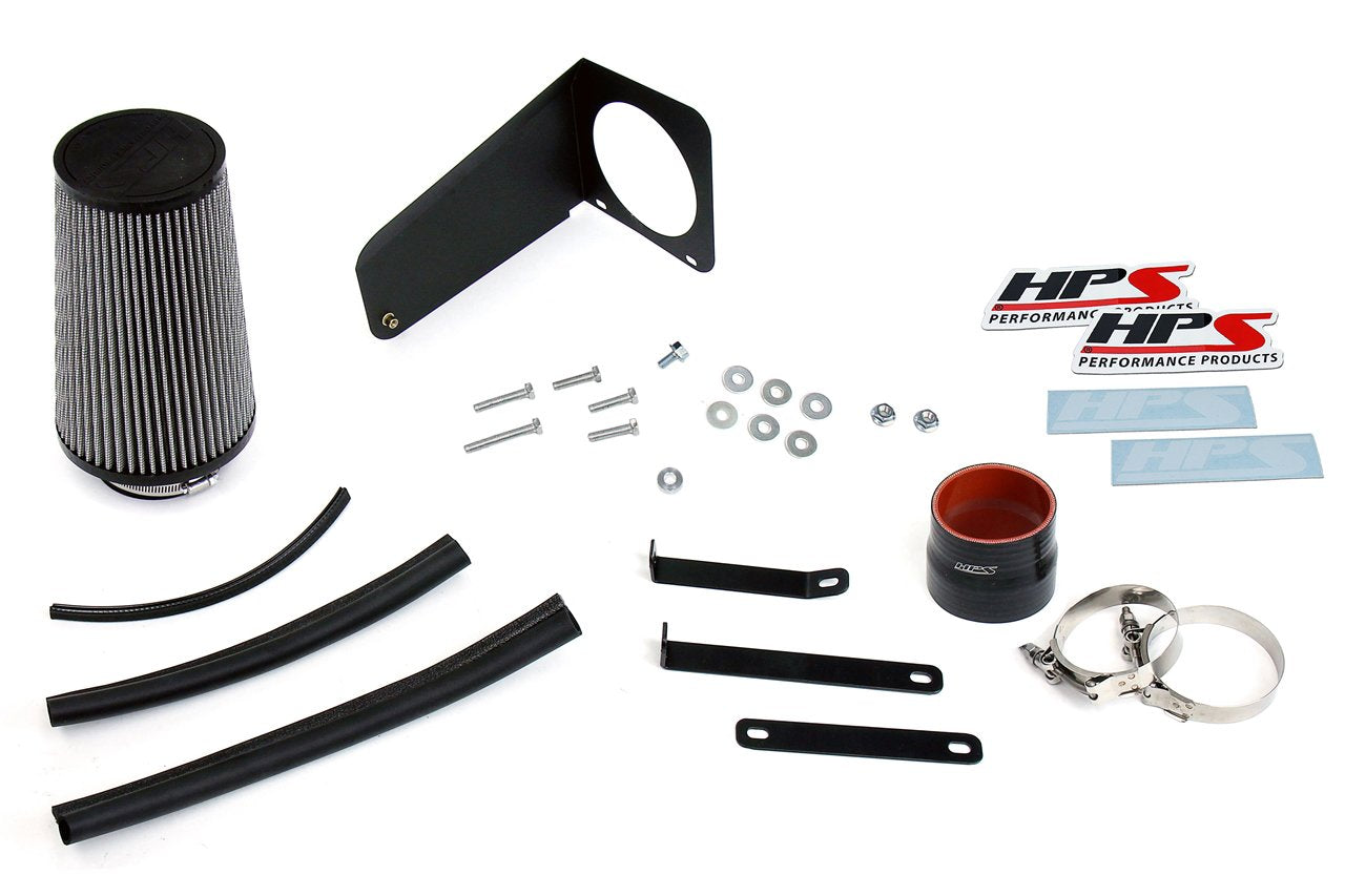 HPS Shortram Air Intake Kit 2019-2020 Hyundai Veloster 1.6L Turbo, Includes Heat Shield, 827-678