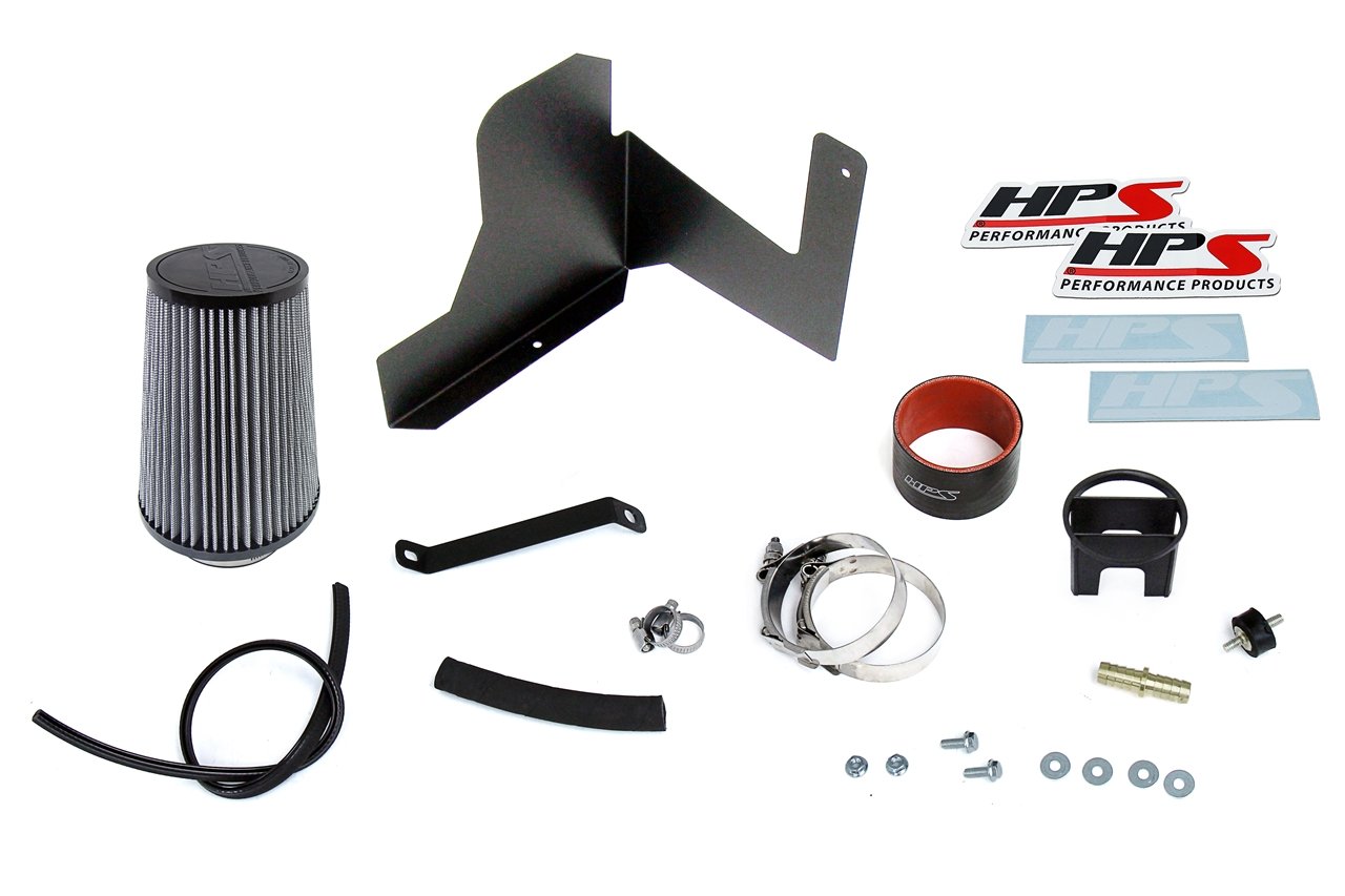 HPS Shortram Air Intake Kit with Heat Shield Subaru 2017-2021 Impreza 2.0L Non Turbo, 827-684