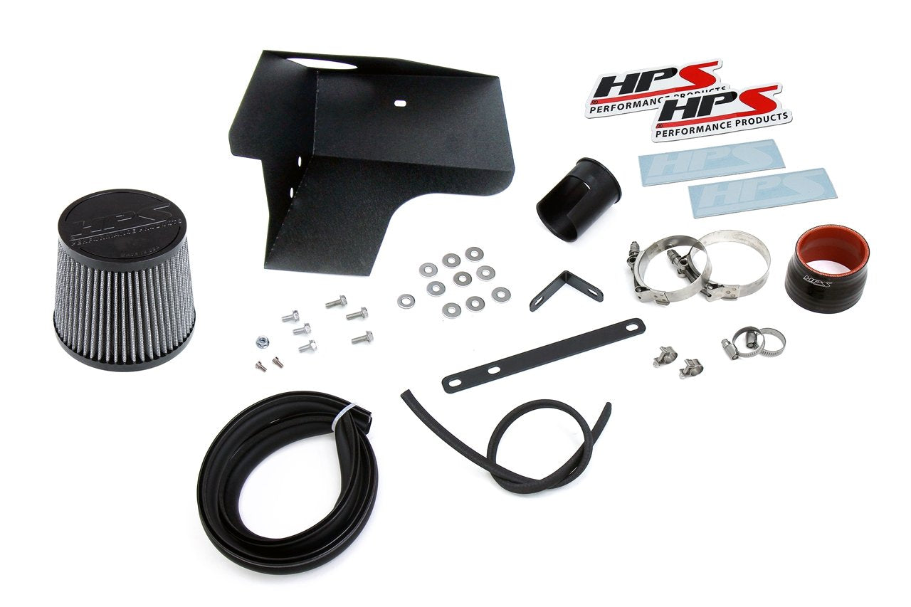 HPS Shortram Air Intake Kit 2006-2011 Honda Civic 1.8L Gas, Includes Heat Shield, 827-694