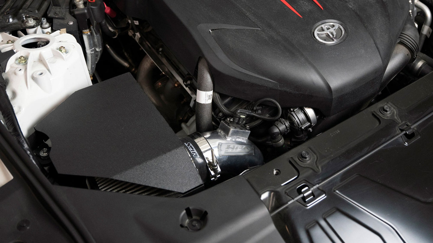 HPS Performance Products HPS Cold Air Intake Kit with Heat Shield Toyota 2020-2021 GR Supra 3.0L Turbo, 827-697