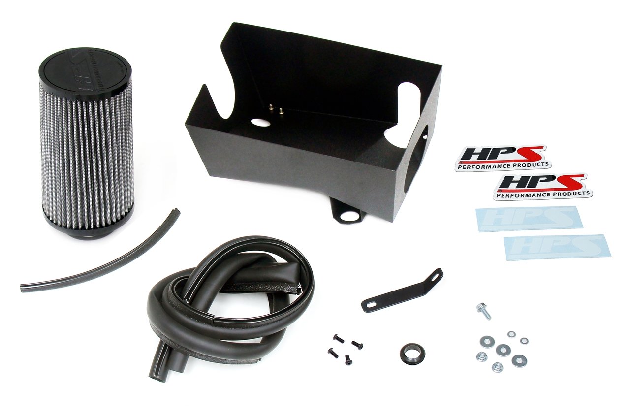 HPS Shortram Air Intake Kit with Heat Shield 2012-2019 BMW 640i 3.0L Turbo N55, 827-698