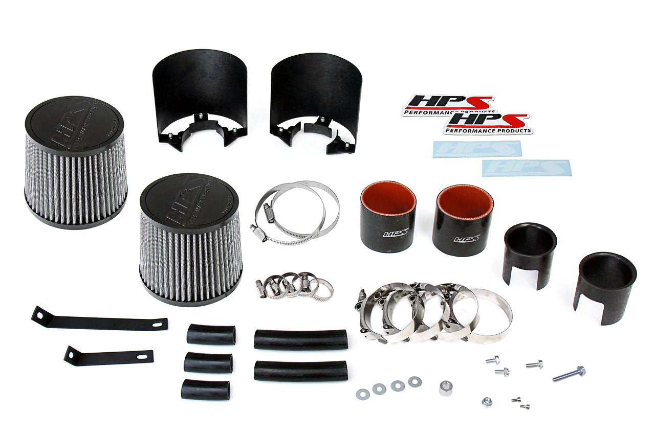 HPS Shortram Air Intake Kit Infiniti 2008-2013 G37 3.7L V6, Includes Heat Shield, 827-706