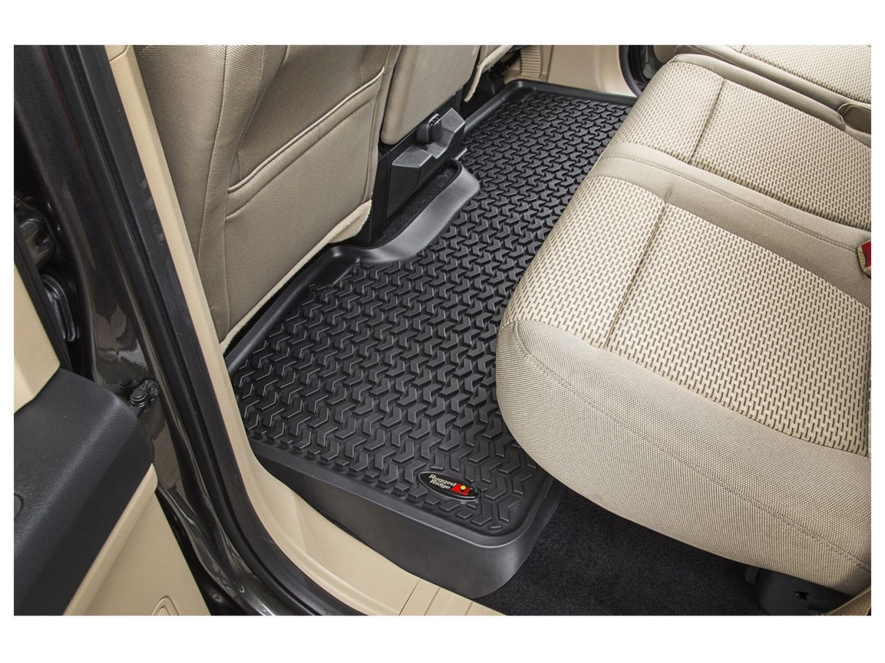 Rugged Ridge All Terrain Floor Liner Kit, Black; 15-18 Ford F-150