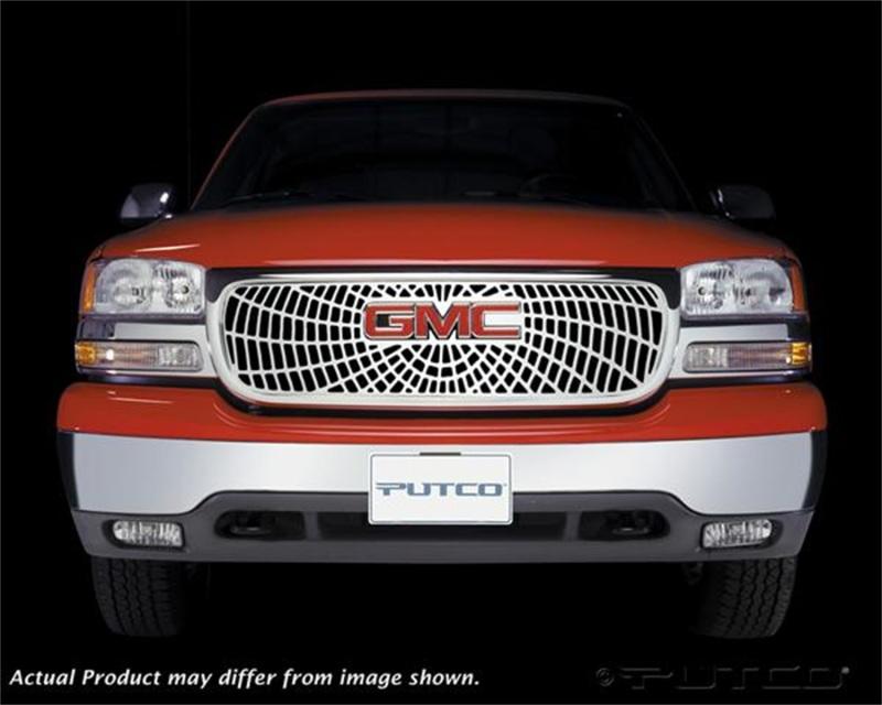 Putco 01-02 GMC Sierra Heavy Duty Liquid Spider Web Grilles 303119 Main Image