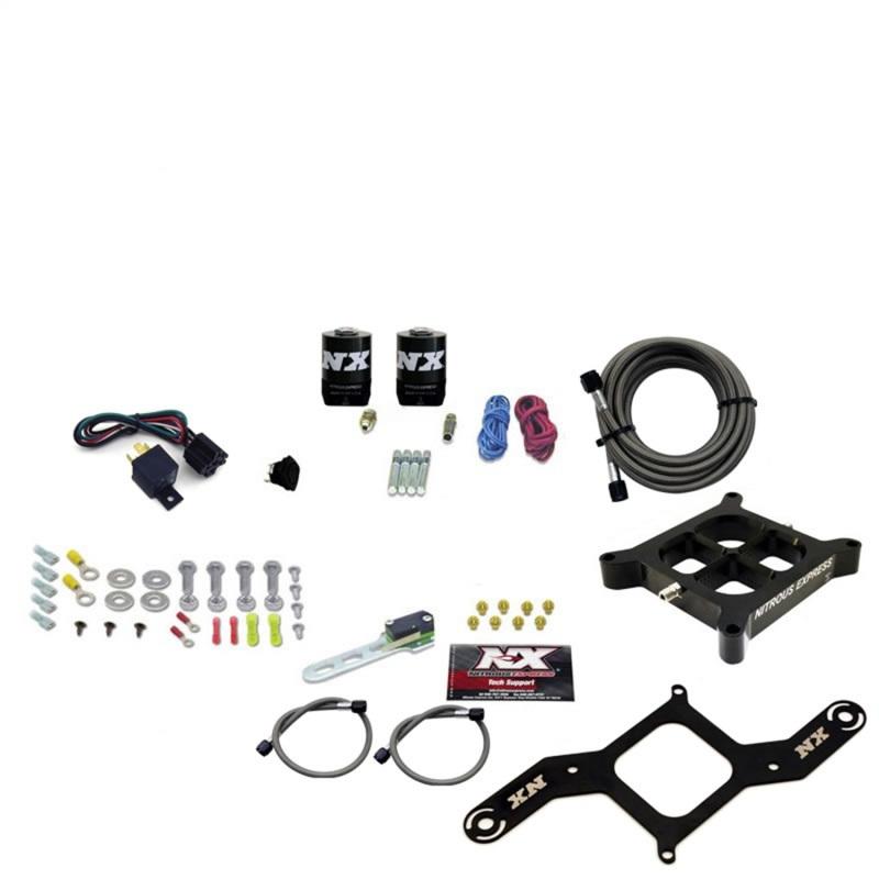 Nitrous Express 4150 Single Entry Crossbar Nitrous Plate Kit Pro-Power (100-500HP) w/o Bottle 63540-00 Main Image