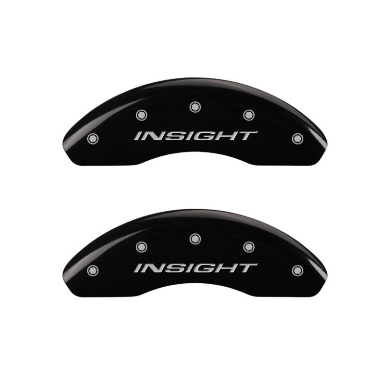 MGP 4 Caliper Covers Engraved Front & Rear MGP Black finish silver ch 19004SMGPBK Main Image