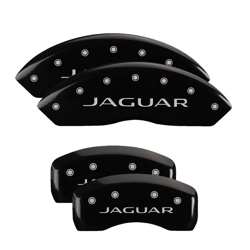 MGP 4 Caliper Covers Engraved Front & Rear i-Vtec Black finish silver ch 39019SIVTBK Main Image