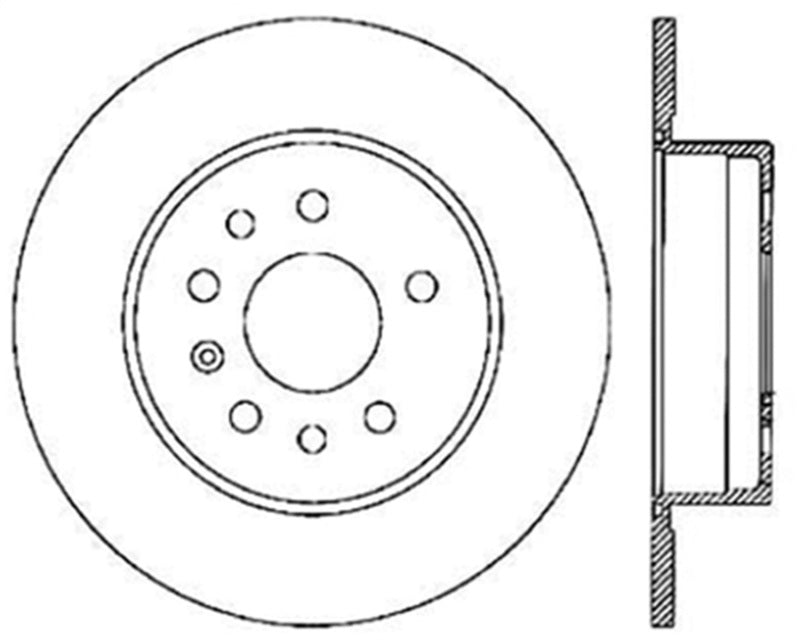 Stoptech ST Slotted Sport Brake Rotors Brakes, Rotors & Pads Brake Rotors - Slotted main image